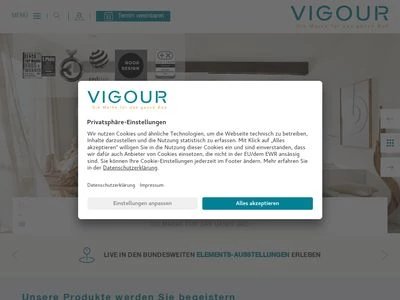 Website von VIGOUR GmbH