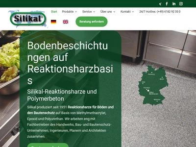 Website von Si­li­kal GmbH