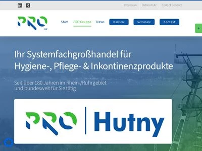 Website von Hutny GmbH
