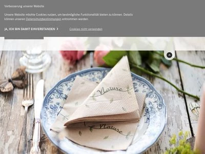 Website von Paper + Design GmbH tabletop