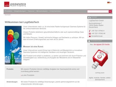 Website von LogiDataTech electronic GmbH