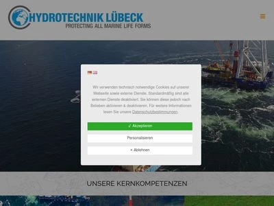 Website von Hydrotechnik Lübeck GmbH