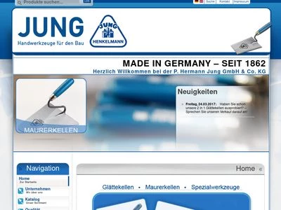 Website von P. Hermann Jung GmbH & Co. KG