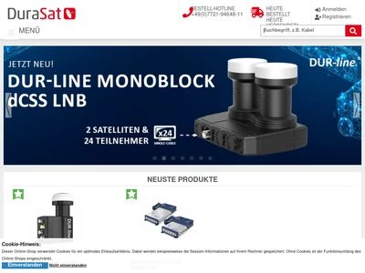 Website von Dura-Sat GmbH & Co.KG