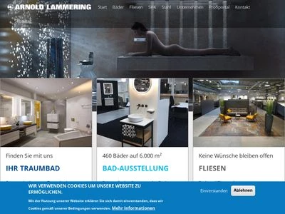 Website von Arnold Lammering GmbH