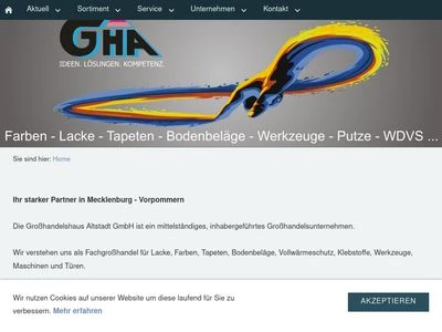Website von Großhandelshaus Altstadt GmbH