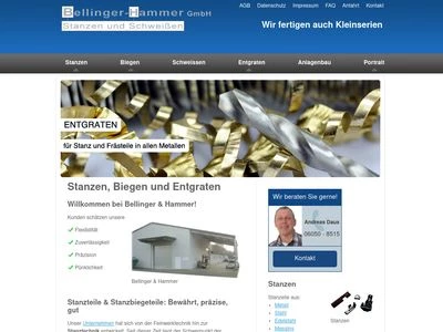 Website von Bellinger-Hammer GmbH