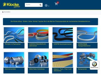 Website von Anton Klocke Antriebstechnik GmbH