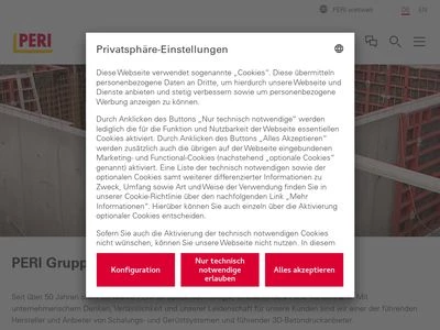 Website von PERI GmbH