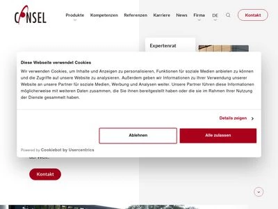 Website von Consel Group AG
