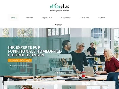 Website von officeplus GmbH