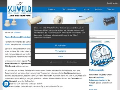 Website von Gerhard Schwalb GmbH