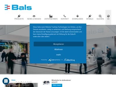 Website von Bals Elektrotechnik GmbH & Co. KG