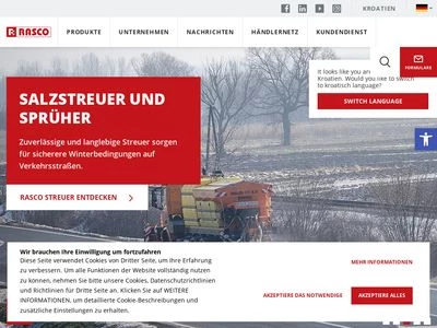 Website von Rasco GmbH