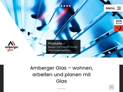 Website von Amberger Glas GmbH & CO. KG