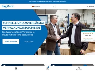 Website von BAGMATIC GmbH