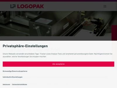 Website von Logopak Systeme GmbH & Co. KG 