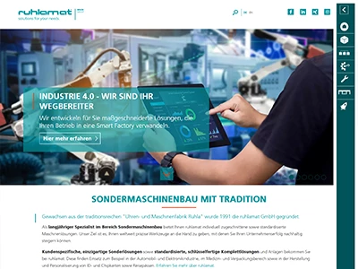 Website von ruhlamat GmbH