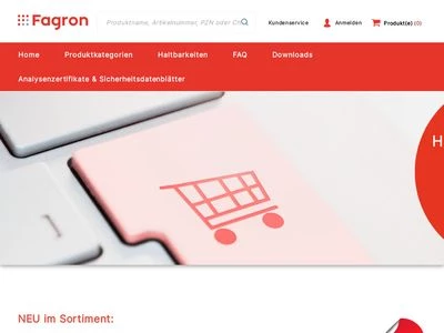 Website von Fagron GmbH & CO. KG
