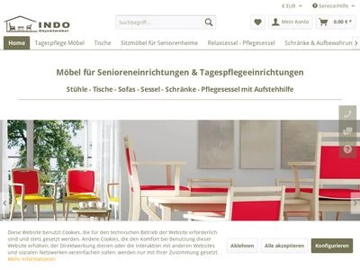 Website von Indo GmbH