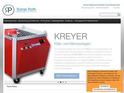 Website von Rainer Porth Kellereitechnik
