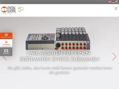 Website von Metal Work Deutschland GmbH