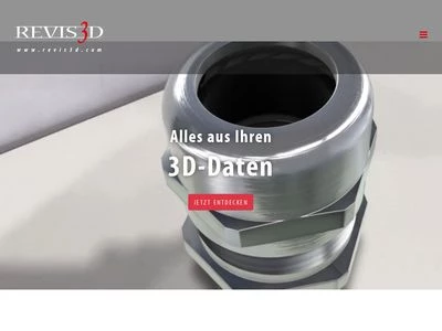 Website von revis3d GmbH