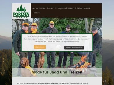 Website von FORESTA GmbH & Co. KG