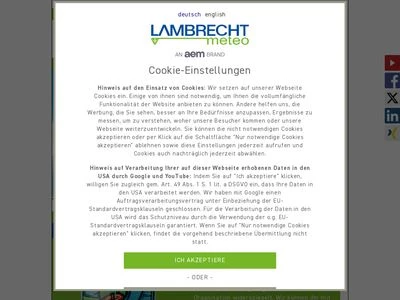 Website von LAMBRECHT meteo GmbH
