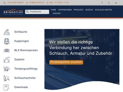 Website von Brinkoflex GmbH
