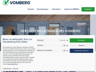 Website von B. Vomberg GmbH & CoKG