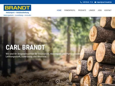 Website von Carl Brandt GmbH & Co. KG