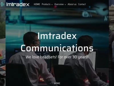 Website von Imtradex Hör-/Sprechsysteme GmbH