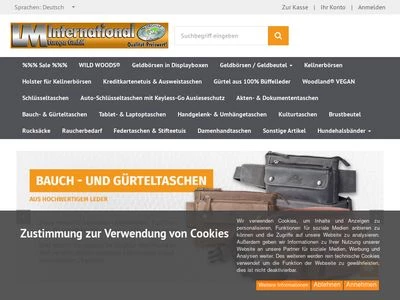 Website von LM-International Europa GmbH