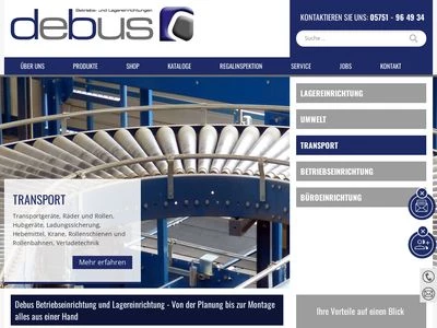 Website von Debus B. + L. GmbH