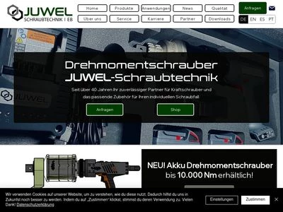Website von Ernst Berger & Söhne JUWEL - Schraubtechnik GmbH