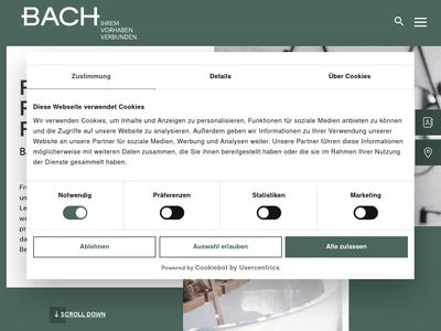 Website von Hermann Bach GmbH & Co. KG