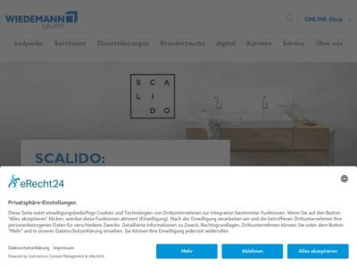Website von WIEDEMANN Dienstleistungs- und Verwaltungsgesellschaft mbH