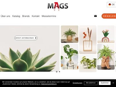Website von MAGS Vertriebs GmbH