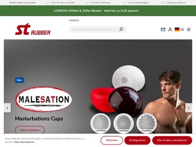 Website von Schneider&Tiburtius Rubber Vertriebsgesellschaft mbH