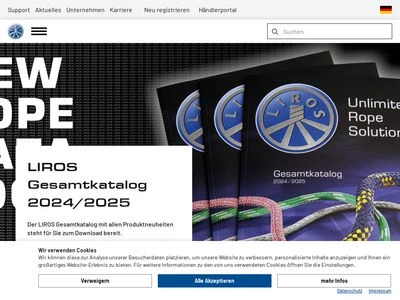Website von LIROS GmbH