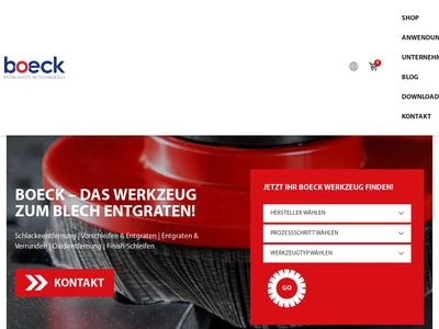 Website von boeck GmbH
