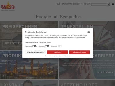 Website von Bischoff & Vielhauer GmbH