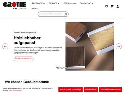 Website von Grothe GmbH