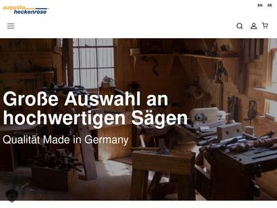 Website von Augusta-Heckenrose Werkzeugfabriken GmbH&Co KG