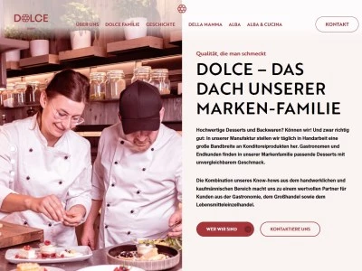 Website von Dolce GmbH