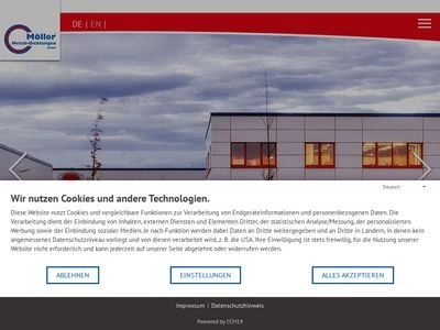 Website von Möller Metalldichtungen GmbH
