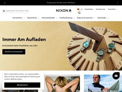 Website von Nixon Europe