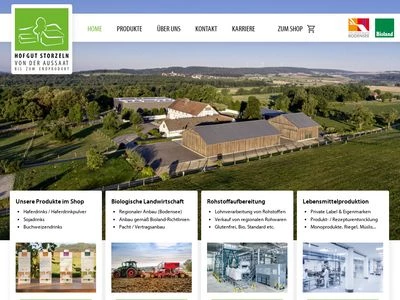 Website von Hofgut Storzeln GmbH