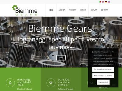 Website von Biemme Ingranaggi Srl